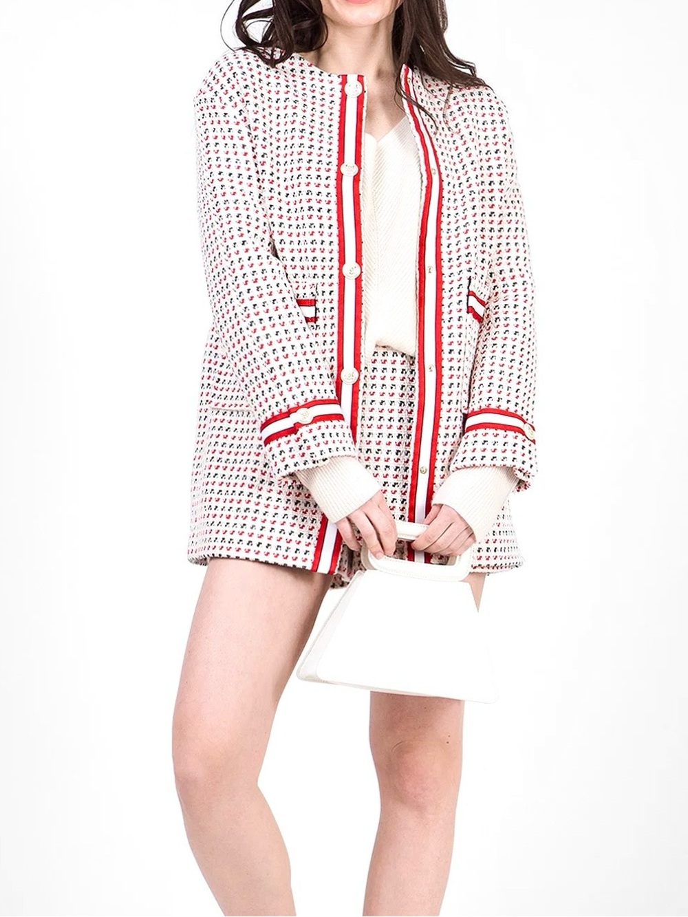 Maje Tweed cotton blend Jacket